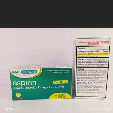 Aspirina 81mg 4usd - Img 120841406