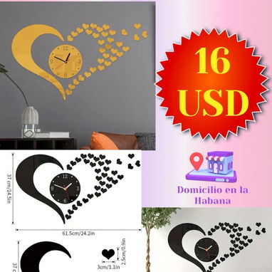 Relojes de Pared 🧱 3D y 2D Grandes ,Medianos , Pequeños - Img 108701548