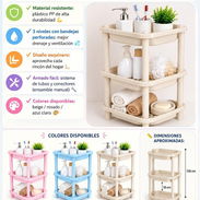 58296067 *🧺✨ ESTANTE ESQUINERO ORGANIZADOR DE 3 NIVELES* *PRECIO: 8 USD* - Img 55969952