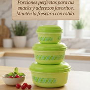 Set de 3 Recipientes Herméticos Verdes - Img 57838281