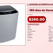 LAVADORA AUTOMÁTICA 8 KGS MILEXUS . - Img 56933248