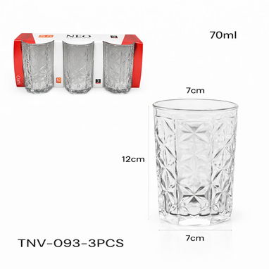 Juego de vasos de 3pzs 15usd - Img 120686603