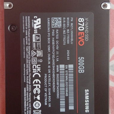 🔥OFERTA🔥SSD DE 500GB SAMSUNG EVO 870 - DISCO SOLIDO NUEVO EN 45 USD O AL CAMBIO - Img 127356177