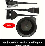 Set para teñir, capa para peluquería o barbería,  maquina de pelar y afeitar - Img 45765876