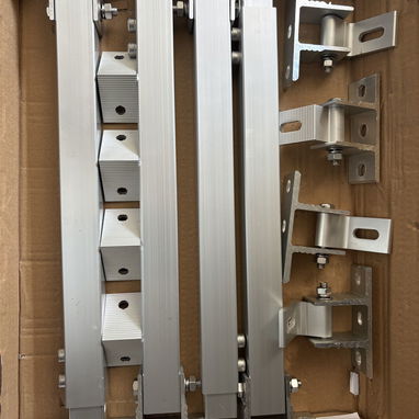 JUEGO DE 2 SOPORTES PARA PANEL SOLAR DE ALUMINIO AJUSTABLE - 2/2