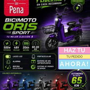 PATINETA ORIS✨️Motor 500Watts Batería 48v 20Ah. Gel Autonomía 60-65Km Luces Led, Alarma, Portacelular, Bocinas Bluetooh - Img 58231268