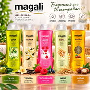 Gel de BAÑO magali Skin Care 750ml de Avena, Oliva, Argán, Frutos Rojos y Vainilla. Para piel sensible - Img 55033138