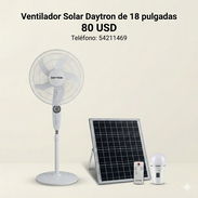 🌬Ventilador Marca Daytron, Recargable, de 18 pulgadas. Trae panel solar👌 - Img 55440479