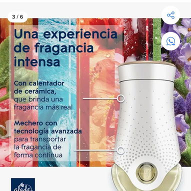 Aromatizante Electrico con 1 repuesto, aroma tranquilidad, lavanda y áloe. - 3/4