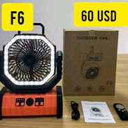Ventilador recargable F6. Desde 59 h hasta 12 h en su maxima velocidad. Garantía. Soy del vedado. 60 USD o al cambio 💱 - Img 56469699
