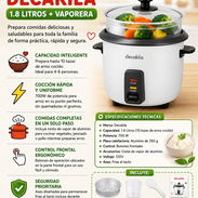 Olla Arrocera Decakila 1.8L con Vaporera 🍚 🏠 - Img 56541714