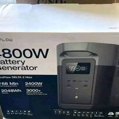 PLANTA ELECTRICA ECOFLOW DELTA 2 MAX DE 2400 W HASTA 4800 W PICOS. LA MEJOR, AHORA CON PANEL SOLAR 400 W - Img 121080203