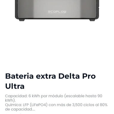 Baterias extra Ecoflow Delta 2 (630 USD), Delta 3 y Delta 3 Plus (640 USD) y Delta Pro Ultra (2700 USD) nuevas en caja. - 3/3