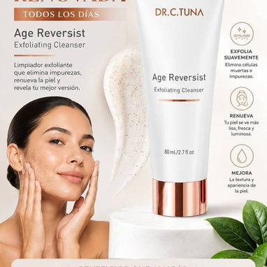 Limpiador exfoliante anti-edad AGE REVERSIST 80ml✨ Ácido Poliláctico, Algas marinas rojas y Sal marina✨ - 3/3