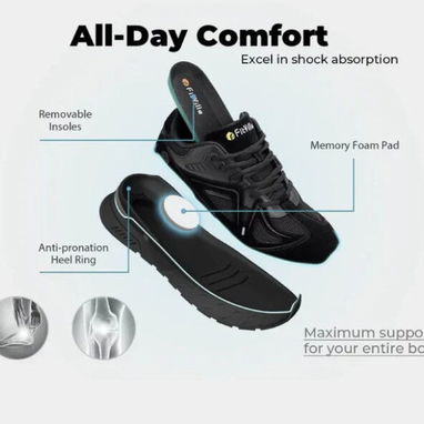 Zapatillas tenis FitVille Hombre Talla 16 US (51-52 EU) – ¡Ancho Especial Extra! - Img 121752262