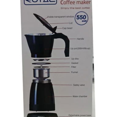 🚧 CAFETERA ELECTRICA MARC ROYAL DE 3 & 6 TAZAS COLOR NEGRAS Y ROJAS 🚧 - Img 116635637