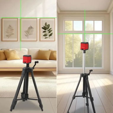 Dos líneas de láser autonivel con trípode y batería - 2/2
