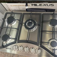 Cocina de Gas Milexus 5 Quemadores Empotrada con magneto acero Inoxidable color PLateado $230 USD transporte incluido - Img 56426376