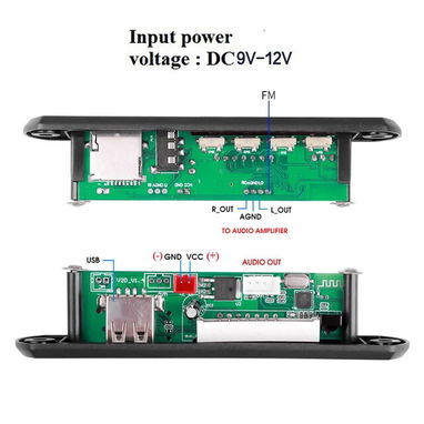 Adaptador/reproductor de música por Bluetooth para reproductoras de autos, amplificadores, bocinas etc - Img 116329994