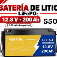 BATERÍA DE LITIO LiFePO4 de 12.8V - 200Ah con capacidad hasta de 2.56kWh⚡️PRECIO: 600 USD - Img 57928892