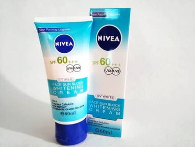 ✅✅ Protector solar facial NIVEA, crema blanqueadora de zonas sensibles, crema anti estrias y celulitis, discos algodon✅✅ - Img main-image