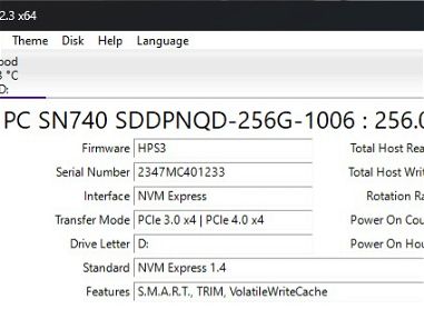 NVME PCI 4.0 WESTERN DIGITAL 256 GB NEWWW!! 54270089 - Img main-image