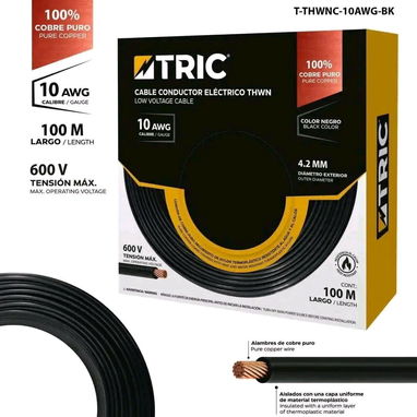 Cable 10 y 12 fotovoltaico ,Cable de electricidad calibre 10 de cobre puro x rollos y cajas d cable de red - Img 126859038