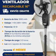 Ventilador Recargable de Pedestal EKO - Img 55812160