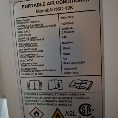 Aire Acondicionado Portatil 10000 BTU 110V - 2/4