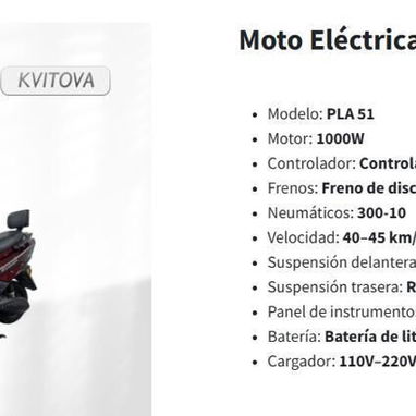 Moto Eléctrica Kvitova - Img 122519546