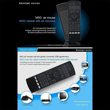 🎮🖱️ Control Remoto Air Mouse MX3 Pro – Todo en Uno para tu Smart TV y TV Box - Img 115111416