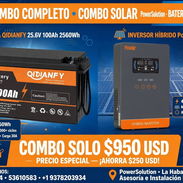 Combo batería 24V 100ah con Inversor PowerMr 4kw - Img 58180158