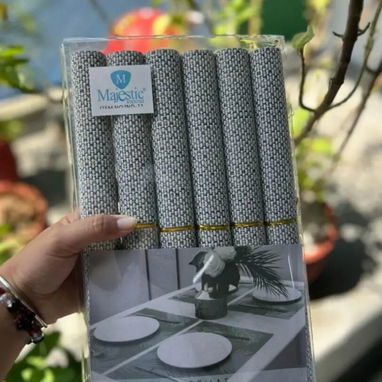 Set de doylet para 6 comensales con portavasos🌸* (Sa) - Img 121341243
