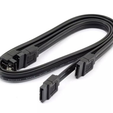Cable SATA III de 6.0 Gbps para HDD SSD de placa base (ángulo recto y recto de 16 pulgadas, 1 recto + 1 en ángulo) - Img 114533909