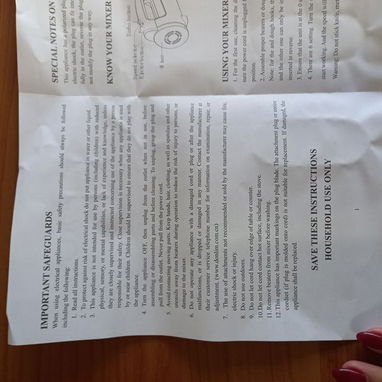 Batidora Eléctrica Milexus 250W Cuerpo Plástico Acero, Batidora Milexus 250W 120V 60Hz Botón Expulsión VPT# - 5/10