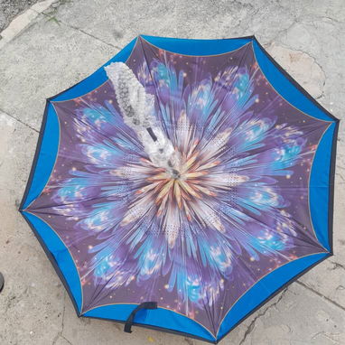 ☂️ Sombrilla Inversa con Diseños Florales – 8 Varillas - 8/10