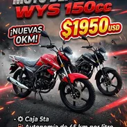 ‼️MOTO DEPORTIVA WYS 150 CC 💲1️⃣9️⃣5️⃣0️⃣ USD ‼️ ➡️CAJA QUINTA  ➡️ AUTONOMÍA DE 45 KM X LITRO  ➡️Colores rojo y negro - Img 58127554