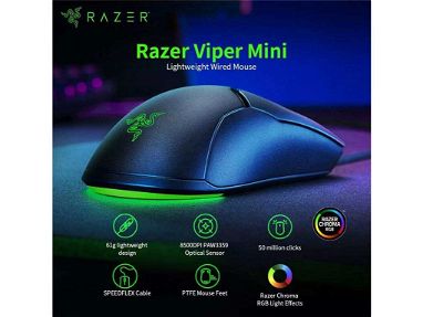 0km✅ Mouse Razer Viper Mini 📦 Optico ☎️56092006 - Img 65187196
