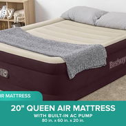 Colchón de Aire Queen Bestway Color Marrón 20" con Bomba AC Integrada Precio $150 USD Transporte Incluido - Img 57433315
