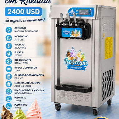 máquinas de helado suave(frozen) y dispensador de jugos - Img 126447220