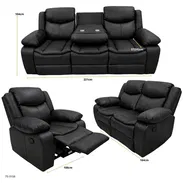 🔖Juego de muebles 3+2+1 cuero de aire - Img 55683318