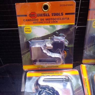 CANDADO C/ALARMA PARA MOTO Y BICIMOTO - Img 120749108