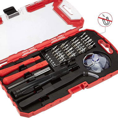 🧰 KIT DESTORNILLADORES AMAZON BASICS 32 PIEZAS | ELECTRÓNICA Y PRECISIÓN | ESTUCHE RÍGIDO - Img 111408609