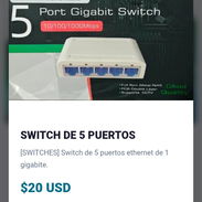 Switch de 5 puertos ethernet de 1 gigabite. - Img 56850213