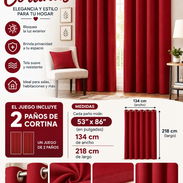Cortinas blackout  el set de 2 paños - Img 58208892