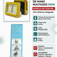 Lámpara Solar de Mano Multiusos 100W - Img 55499066