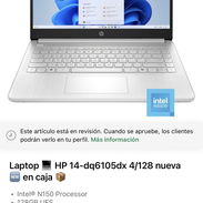 Laptop HP 14-dq6105dx 4/128 nueva en caja 📦 - Img 55919283
