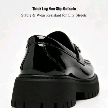 Zapatos mocasines de charol unisex - Img 125829576