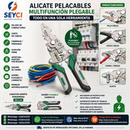 Alicate multifunción plegable pelacables cortacables electricista - Img 56778979