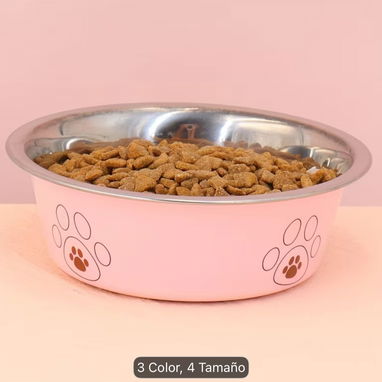 Variedad de comederos de acero inoxidable antideslizante para Mascotas - 4/5